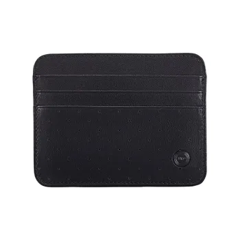 BVP Cow Leather Speeding Certificate Bag Card Holder Regular Men's Black
