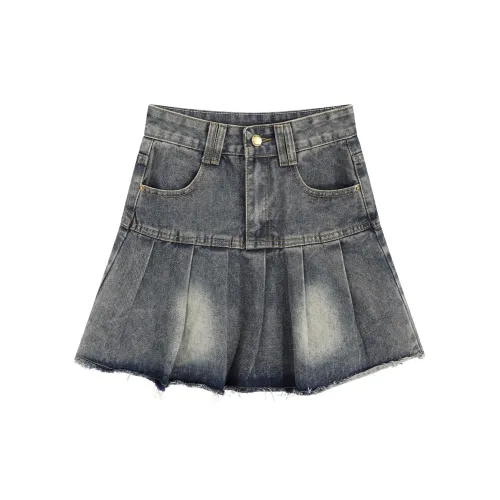 DGMZ Denim Short Skirts Women's Blue