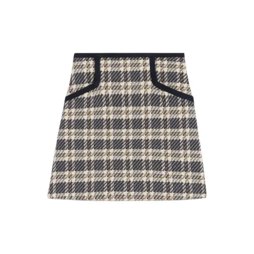 Sandro Casual Short Skirts Women's Checkered