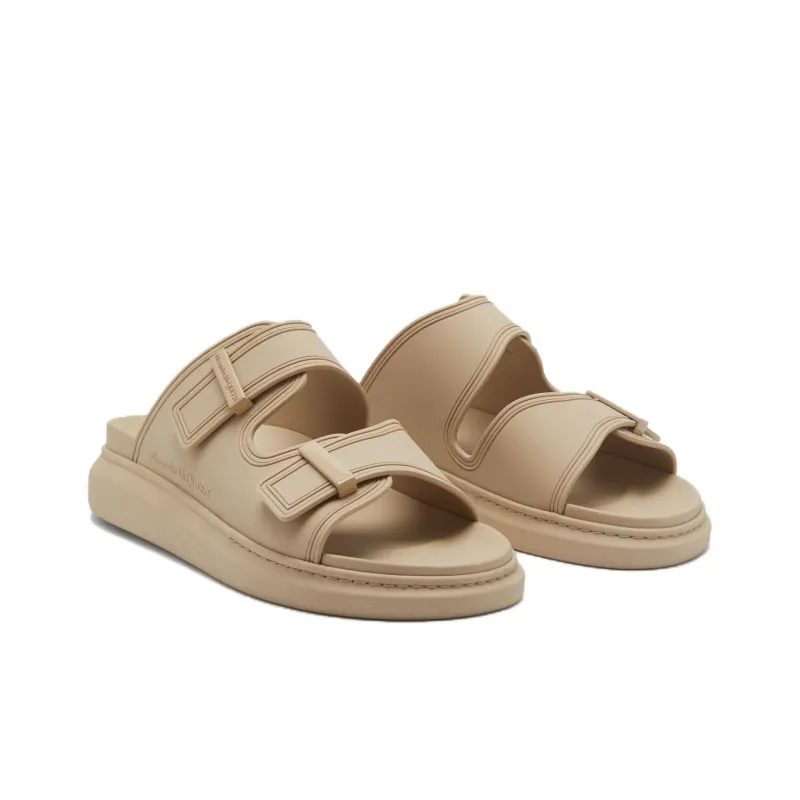 Alexander McQueen Slide Slippers Men's Light Brown-3