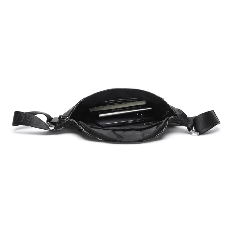 ELLE HOMME Fabric Sling Bag Trumpets Men's Black-7