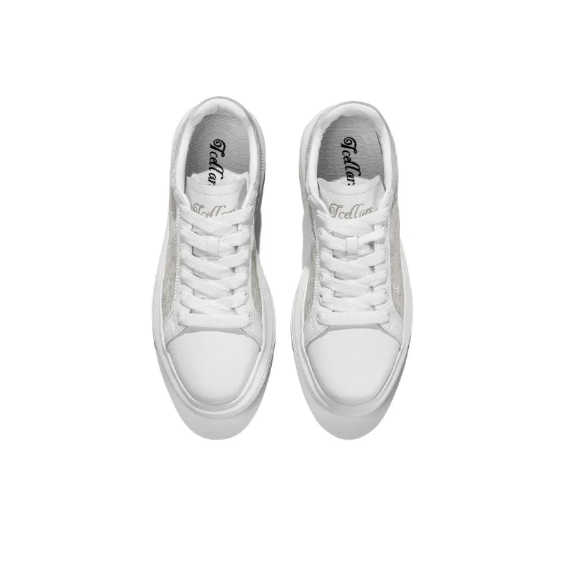 TCELLARS Cushioning Height Increasing Abrasion Resistant Lightweight Slip Resistant Low Top Skateboard Shoes Unisex-5