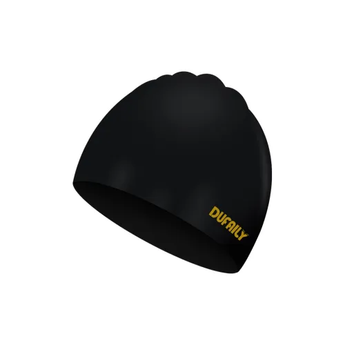 DUFAILY Swimming Caps Silicone Professional Training Swimming Pool Men's 24CM Oversized Black