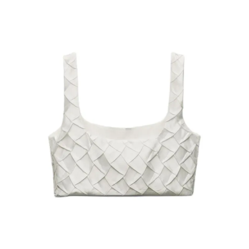 ZARA Tank Tops Women's White-1