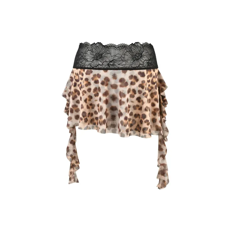I.AM.GIA SILO SKIRT Casual Short Skirts Women's Leopard-1