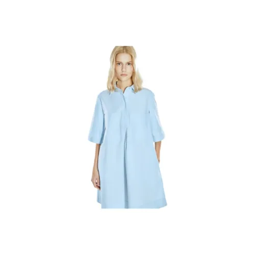 COVERINS Short-Sleeved Dresses Women's Light Blue