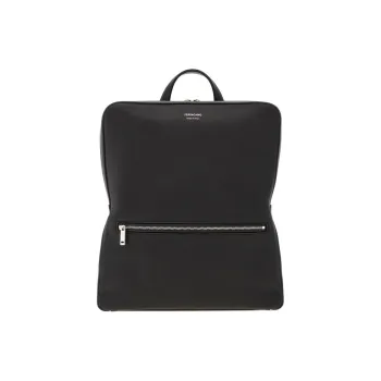 FERRAGAMO Calfskin Backpack Men's Black