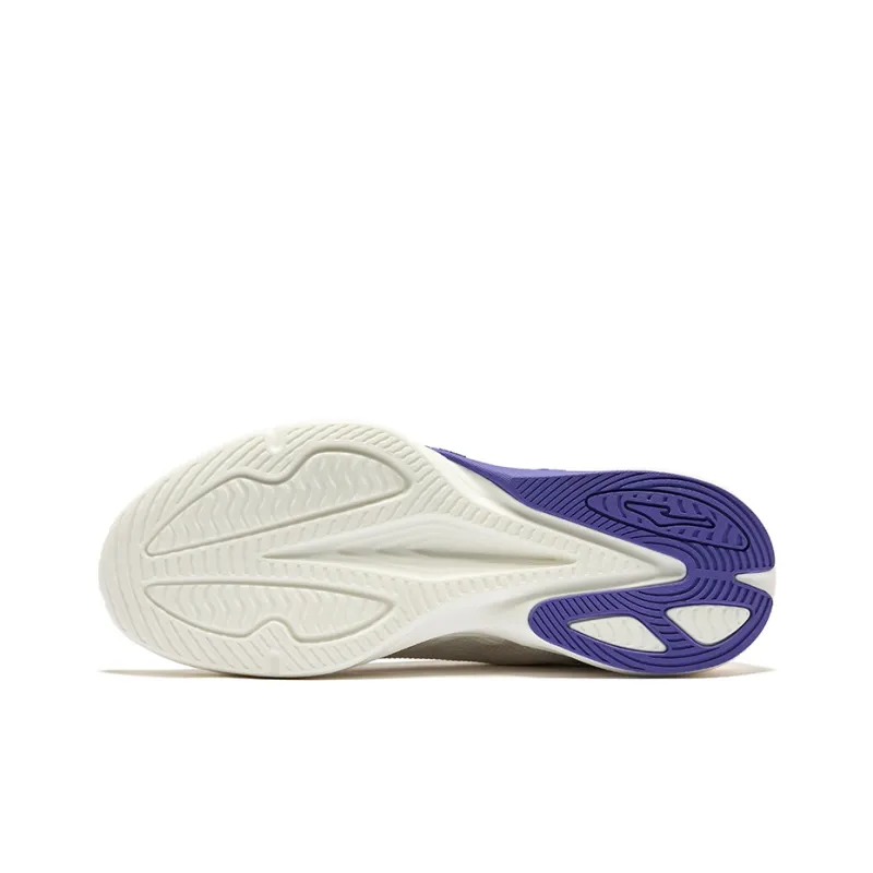 Erke Cushioning Breathable Low-Top Running Shoes Men's Microcrystal White/Jet Black-3