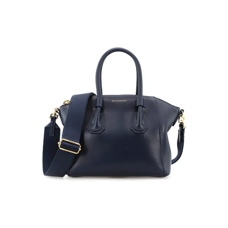 GIVENCHY Antigona Smooth Calf Leather Handbag Shoulder Bag Crossbody Bag Mini Women's Navy-2