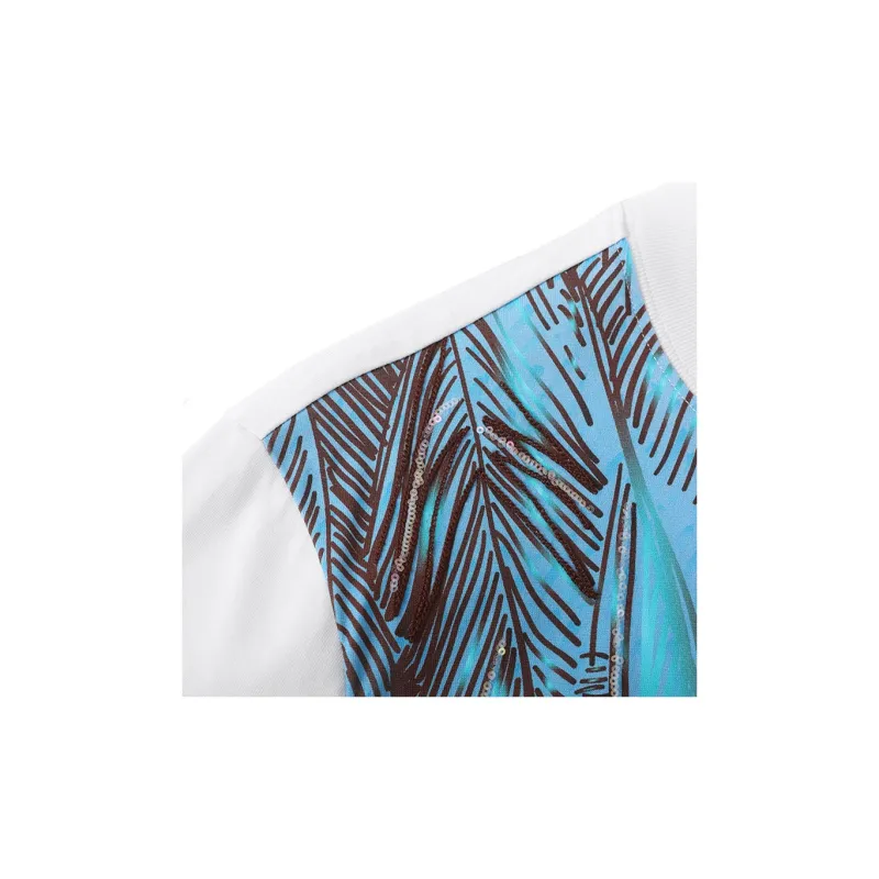 DAVID NAMAN T Shirts Men Blue With White Lettering-3