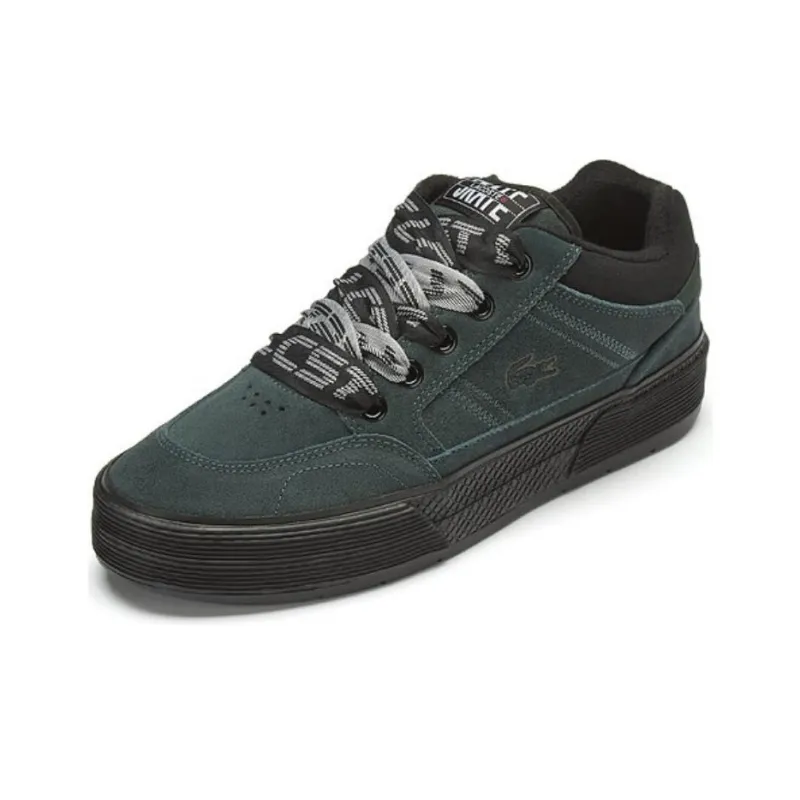 LACOSTE Low Top Skateboard Shoes Men's Dark Green-1