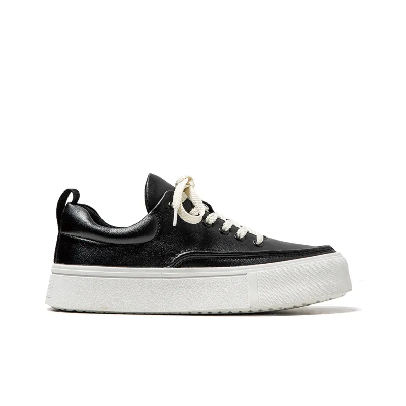 BUFFALO BOUND Anti-Slip Wear-Resistant Low-Top Skateboard Shoes Men's Black-2