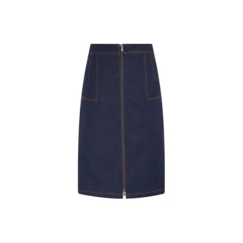 DVF Denim Short Skirts Women's Blue