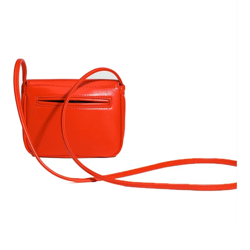 HAWA Artificial Leather Shoulder Bag Crossbody Bag Small Square Bag Regular Women's Red/Black/Silver/White-6