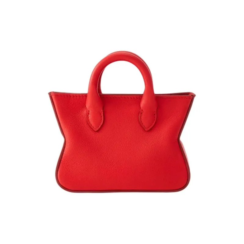 FERRAGAMO Calfskin Tote Charm Bag Merchandise Mini Men's Flame Red-2