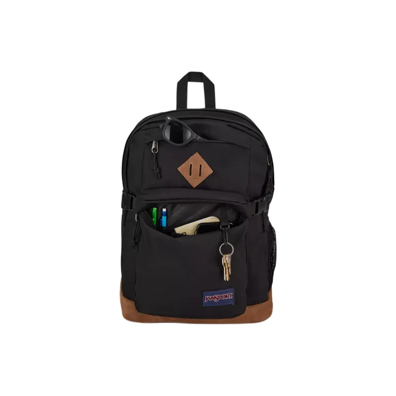 JanSport Recycled Polyester Backpack Extra Large Unisex Black-1