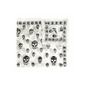 Alexander McQueen Silk Silk Scarves Women's White