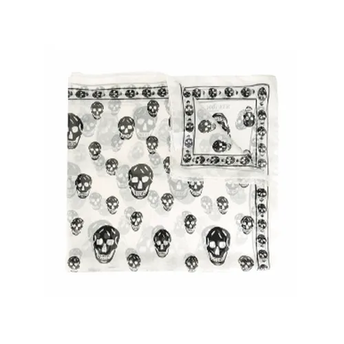 Alexander McQueen Silk Silk Scarves Women's White