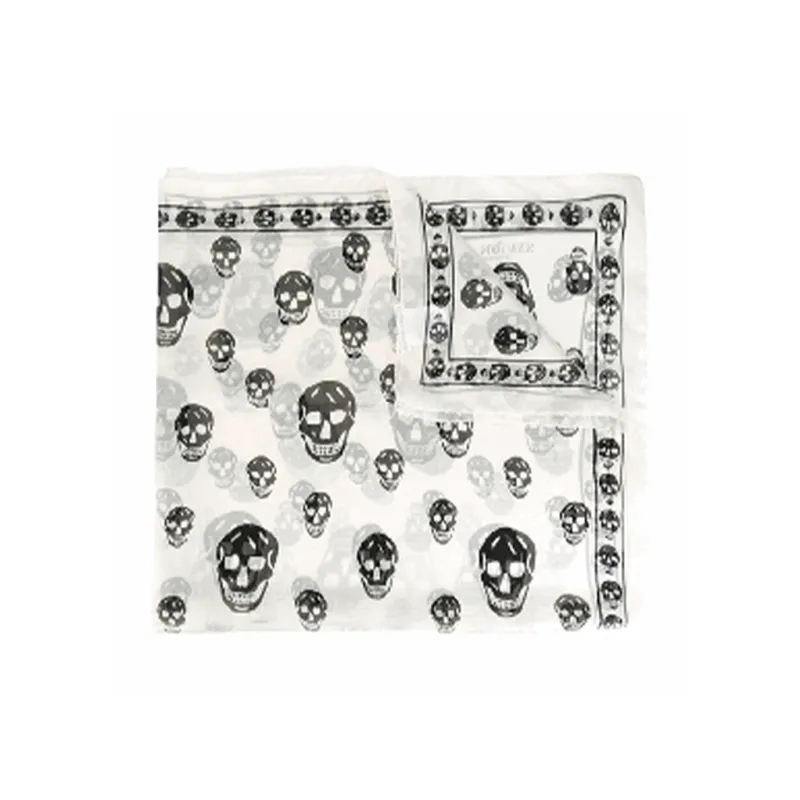 Alexander McQueen Silk Silk Scarves Women's White-0