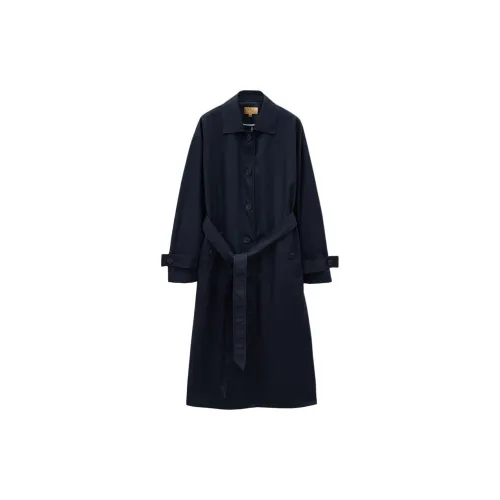 INSUN Trench Coats Women's Navy Blue