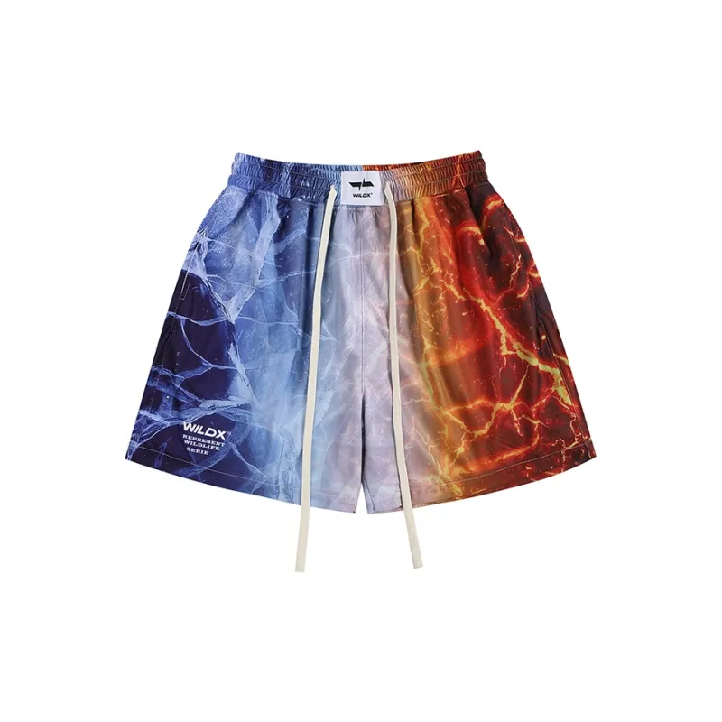 WILDX Casual Shorts Unisex Ice Flame-1