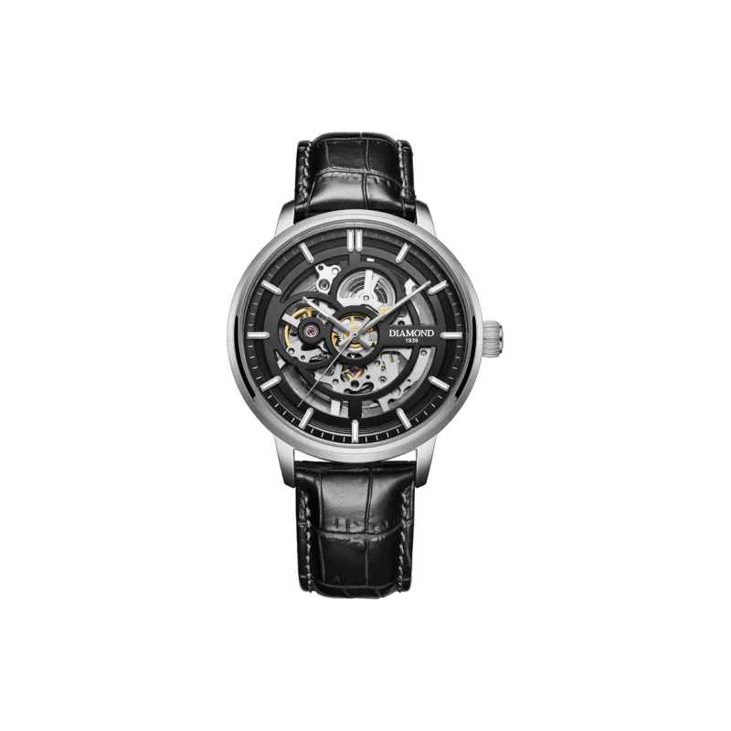 Diamond Automatic Mechanical Movement Men's Watches White Dial-13