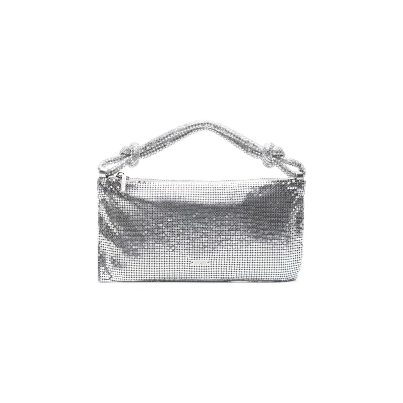 CULT GAIA Polyurethane One Shoulder Handbags Women's Silver-0