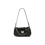 Black Heartbeat Box Shopping Bag