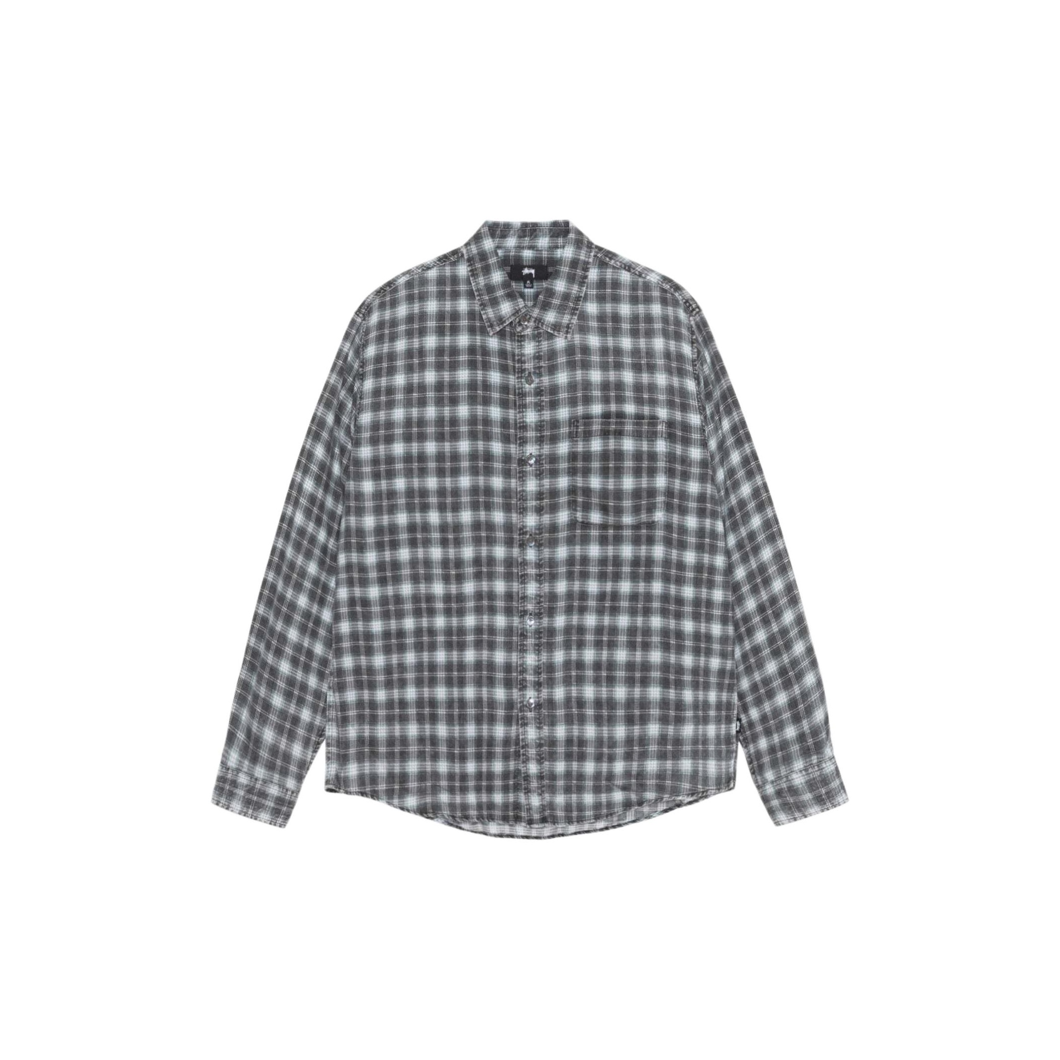 Stussy Paul Shadow Plaid Zip Shirt - POIZON