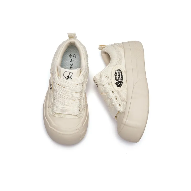 La Chapelle Height Increasing Breathable Low-Top Canvas Shoes Women's-14
