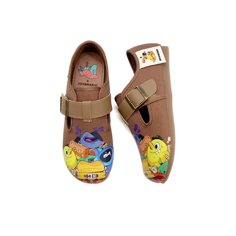 Joy&Mario Anti-Slip And Wear-Resistant Coverage Low-Top Casual Shoes Women's-2