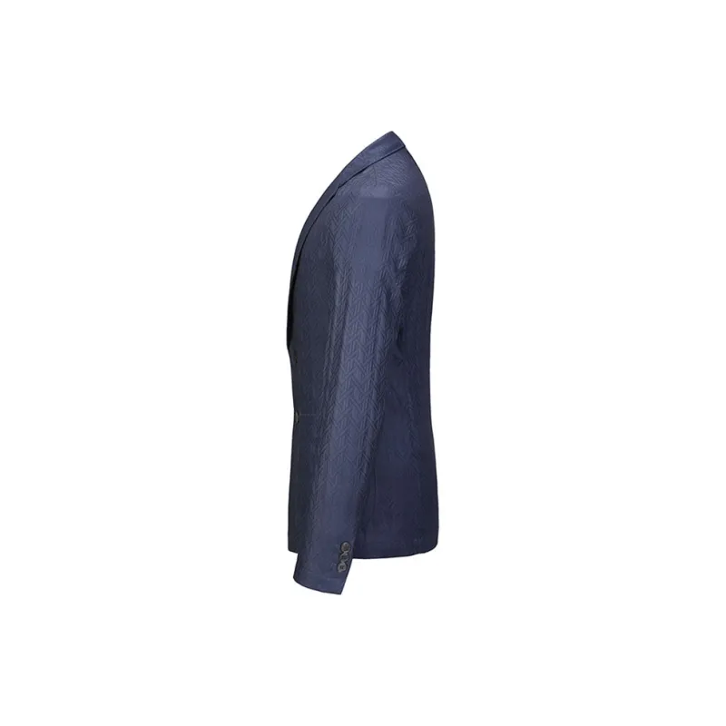 DAVID NAMAN Business Suits Men Light Gray Blue-2
