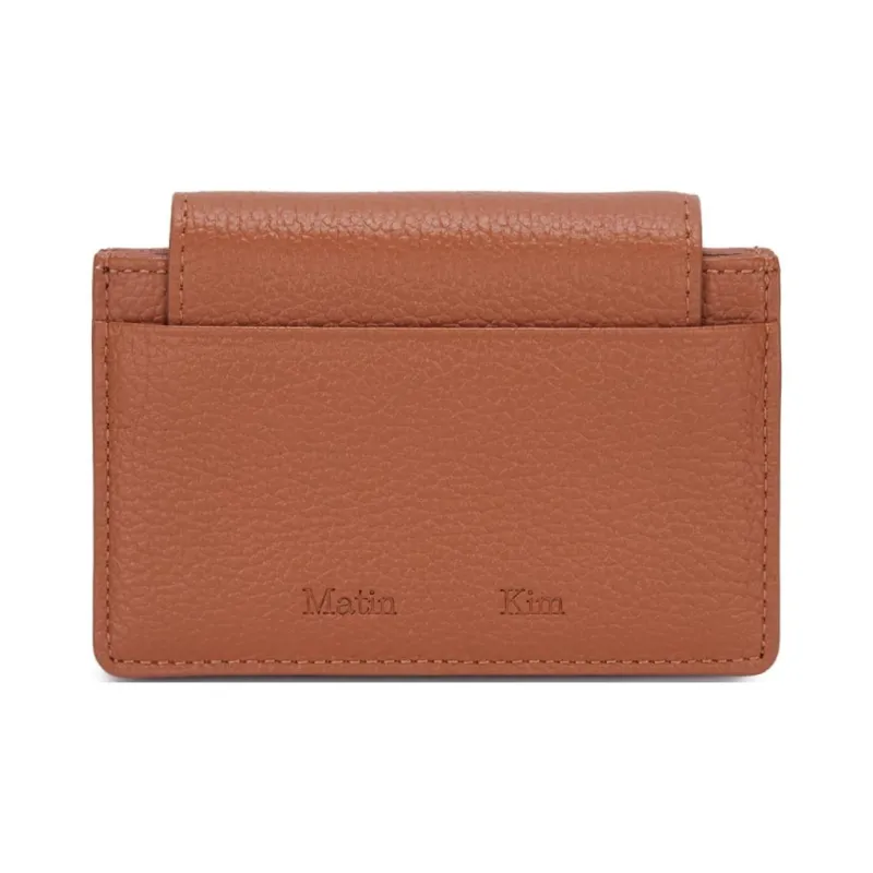 MATIN KIM Cow Leather Wallet Women's Brown-1