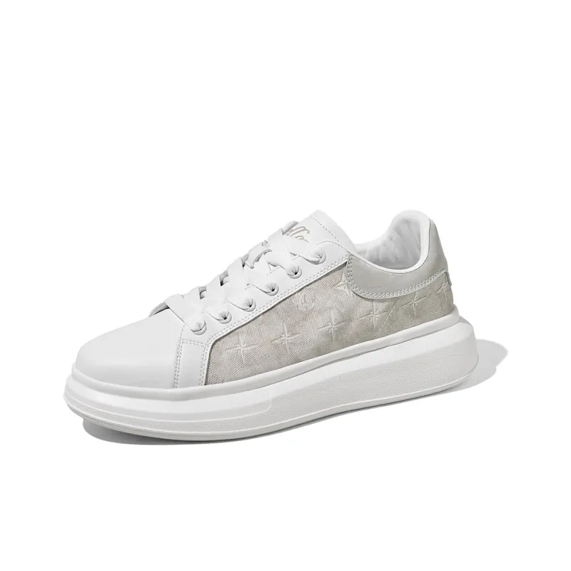 TCELLARS Cushioning Height Increasing Abrasion Resistant Lightweight Slip Resistant Low Top Skateboard Shoes Unisex-2