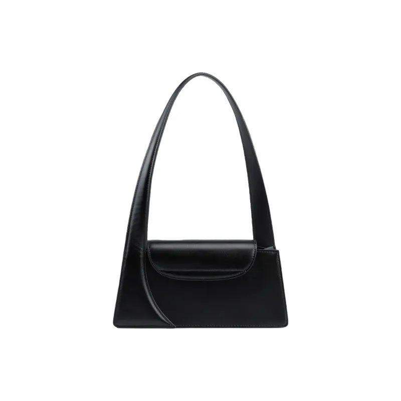 HAWA Artificial Leather Shoulder Bag Women's Black Beige/Ecru/Red-2