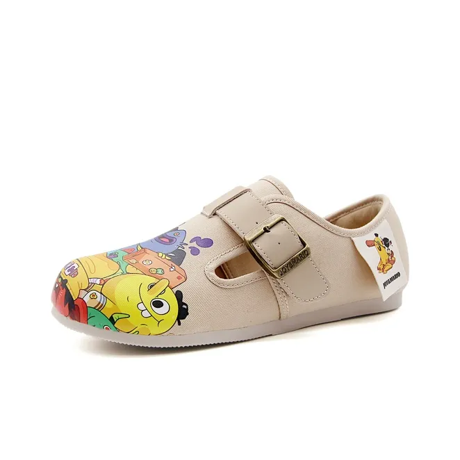 Joy&Mario Anti-Slip And Wear-Resistant Coverage Low-Top Casual Shoes Women's-4