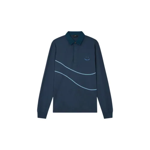 Paul Smith Polo Shirts Men Navy Blue