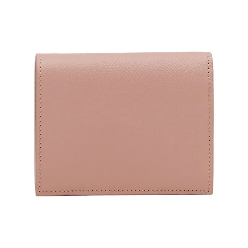 FERRAGAMO GANCINI Calfskin Wallet Women's Pink-1