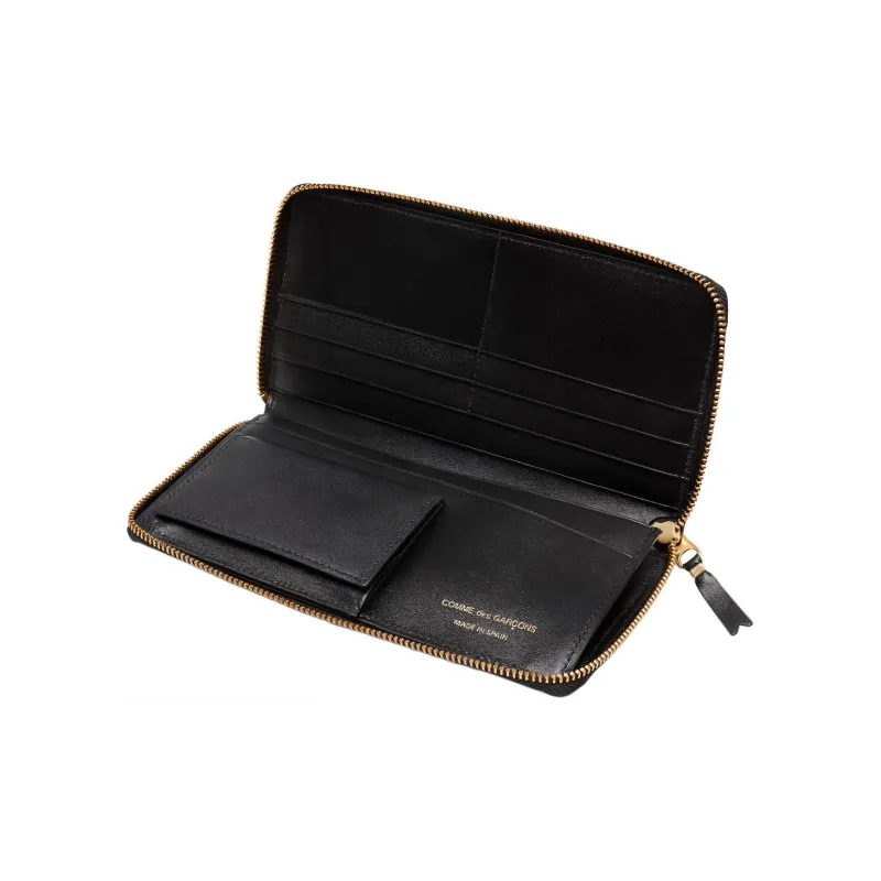 CDG Calfskin Wallet Unisex Black-4