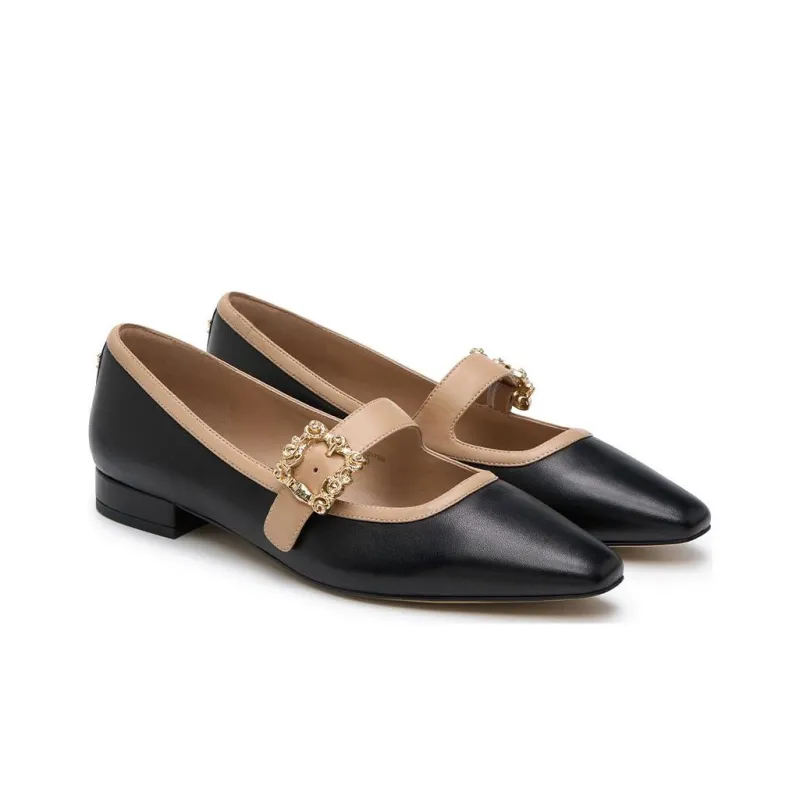 SAM EDELMAN Flat Mary Jane Shoes 1.8cm Women's Black-3