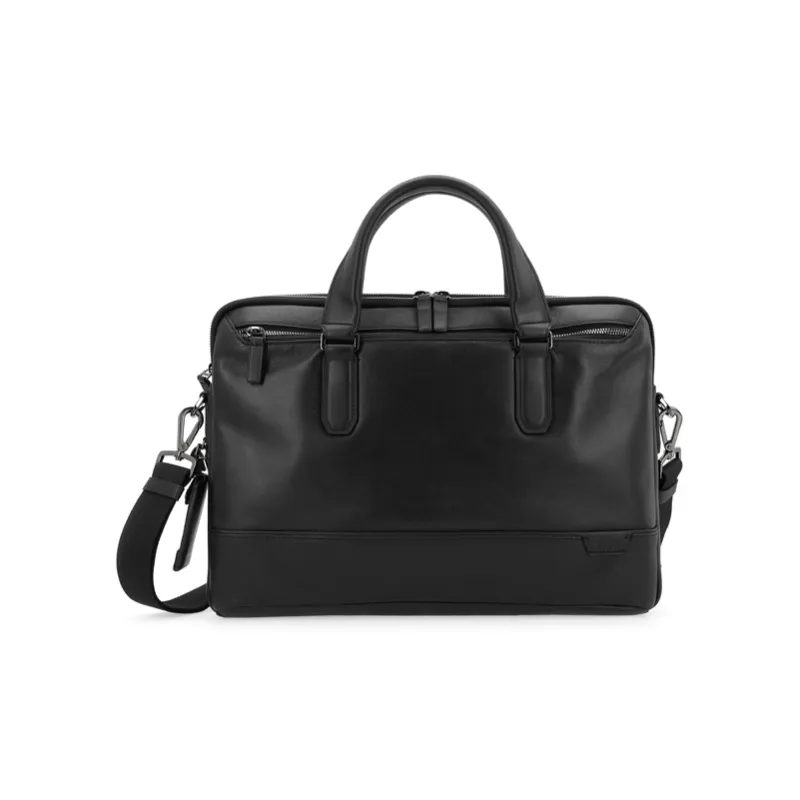 TUMI TUMI Harrison Leather Handbag Shoulder Bag Crossbody Bag Briefcases Men's Black-1