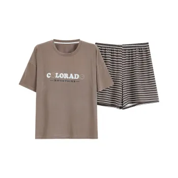 GOSO Pajama Set Women's Brown Shades