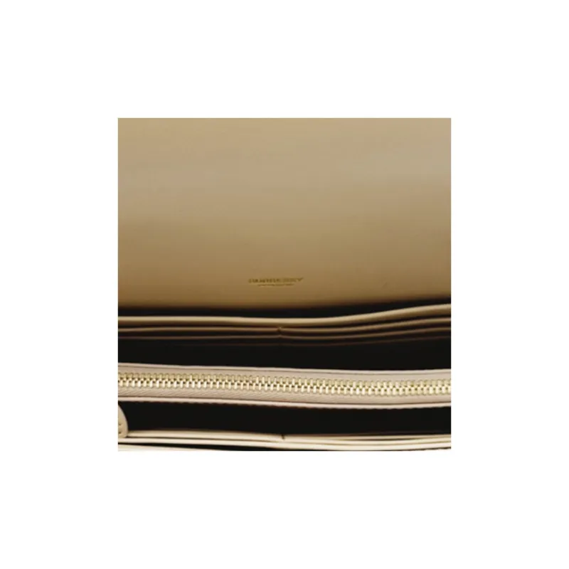 Burberry Canvas With Leather Envelope Bag, One Shoulder Crossbody, Clutch Women's Light Beige-9