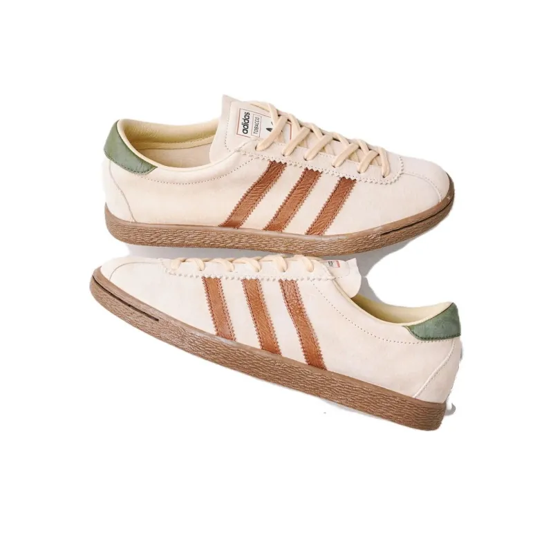 Adidas Originals Tobacco Anti Slip Wear Resistant Low Top Skateboard Shoes Unisex Beige-1