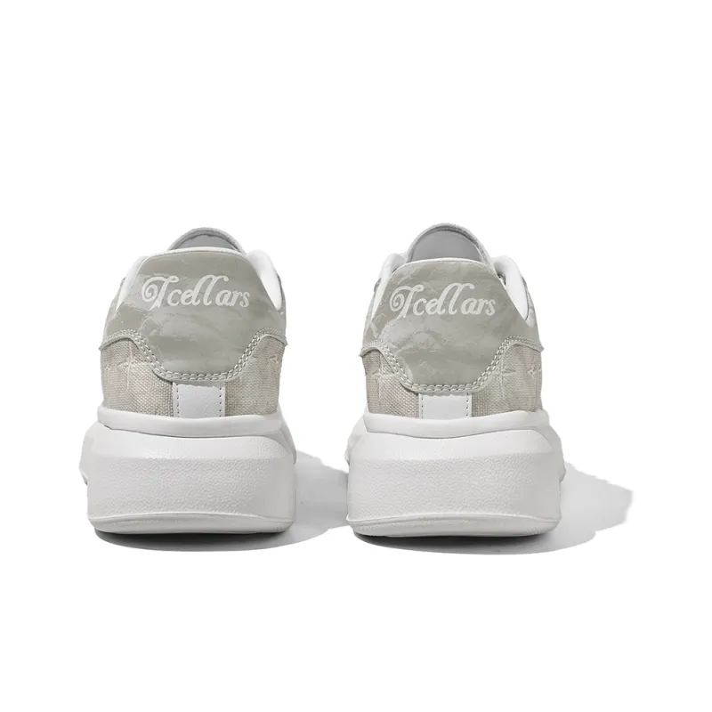TCELLARS Cushioning Height Increasing Abrasion Resistant Lightweight Slip Resistant Low Top Skateboard Shoes Unisex-4