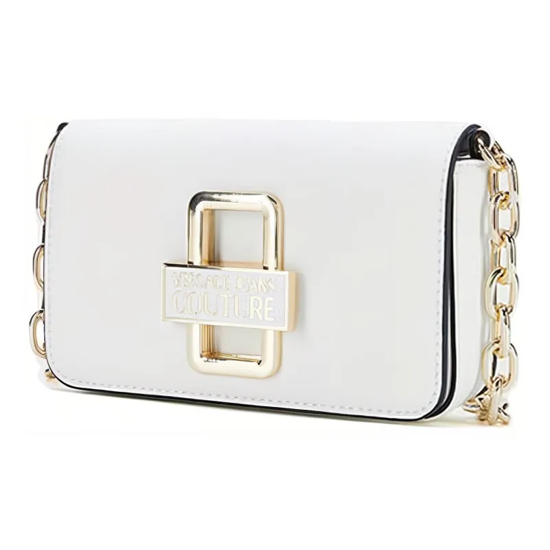 VERSACE JEANS COUTURE Synthetic Leather Handbag, Shoulder Bag, Crossbody Bag Regular Women's White-1