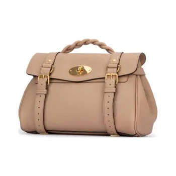 Mulberry Grain Leather Portable Crossbody Bag, Shoulder Bag Women's Light Umber