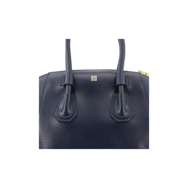GIVENCHY Antigona Smooth Calf Leather Handbag Shoulder Bag Crossbody Bag Mini Women's Navy-8
