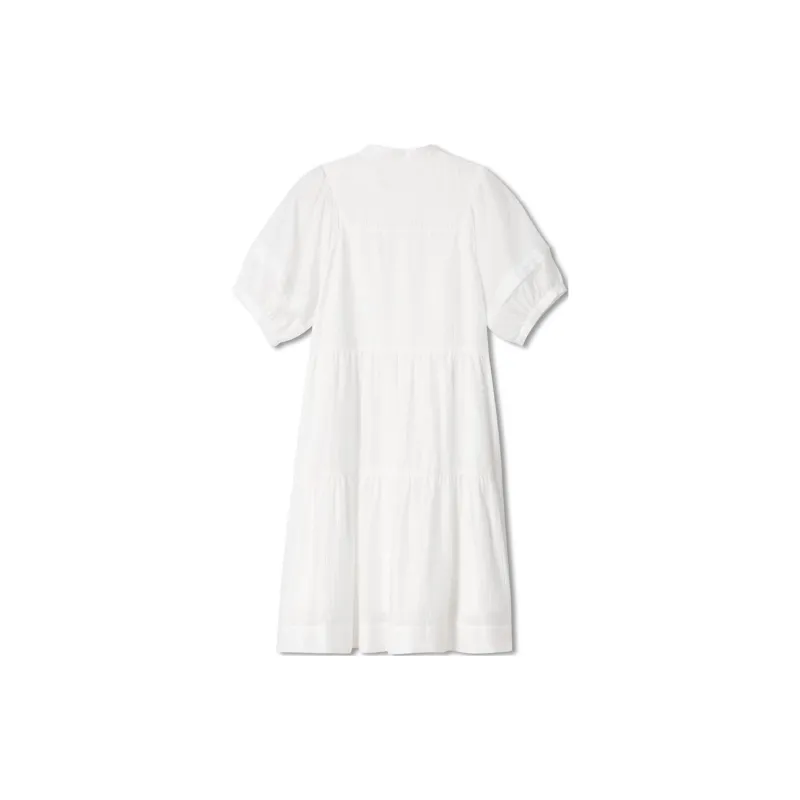 SALT.P Short Sleeved Dresses Women's White-1