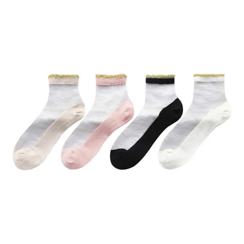 XXLLG Mid Calf Socks Women's 4 Pack-11